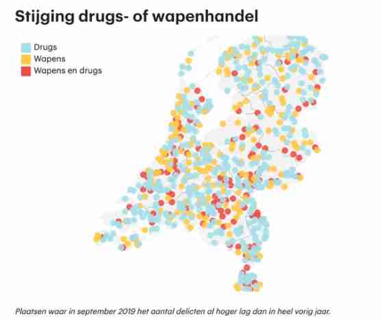 Drugs misdaad in cijfers