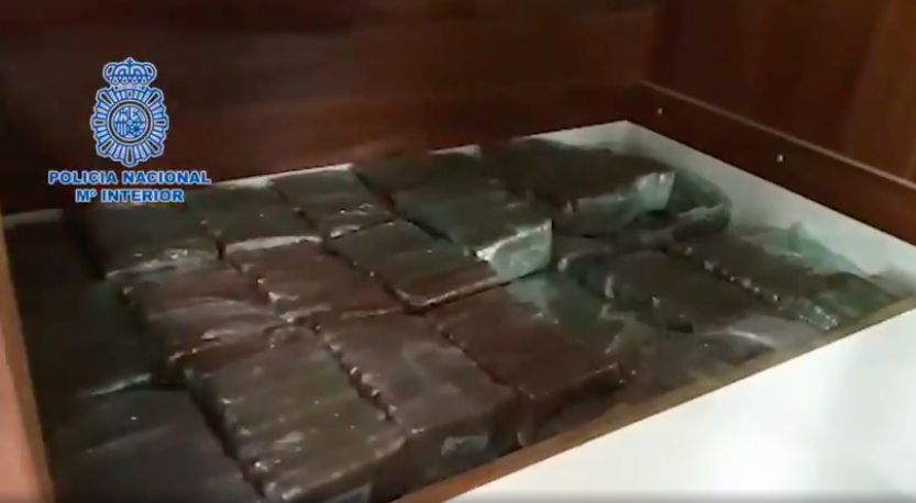 Spaanse fossielen smokkelen hasj