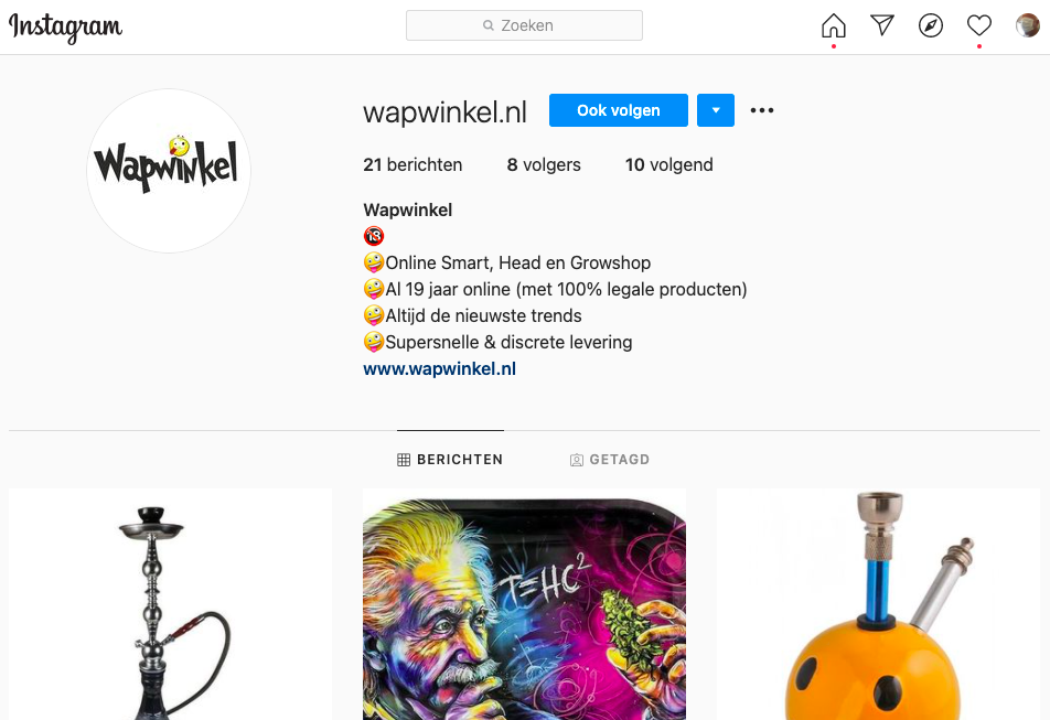 Instagram Wapwinkel
