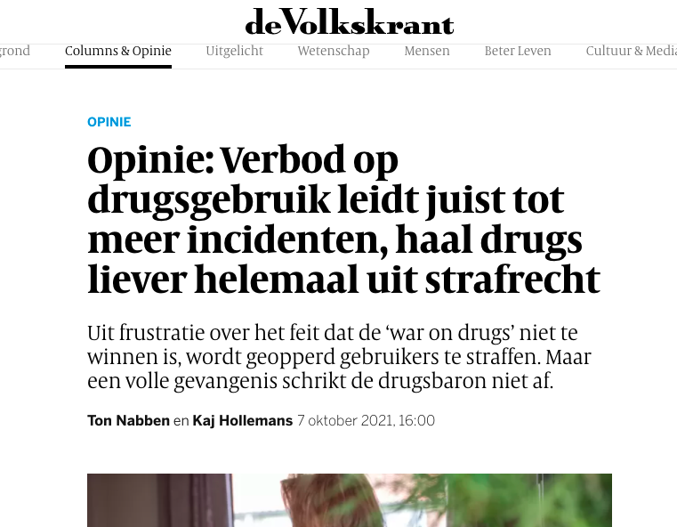 Volkskrant screenshot