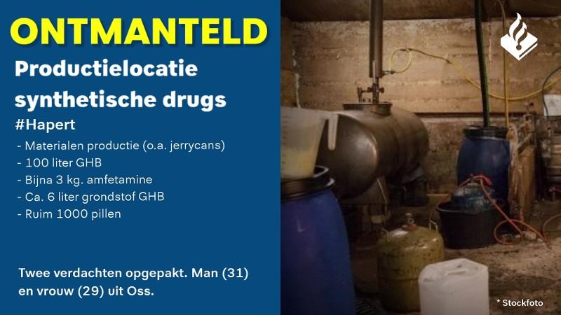 Hapert drugs in vakantiehuisje