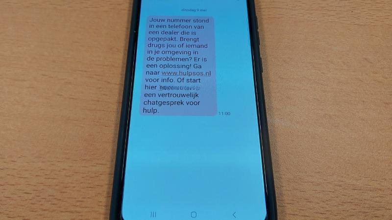 Bulk sms verzonden door de politie Lelystad