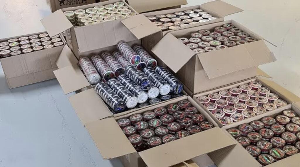 Partij Snus in beslag genomen.