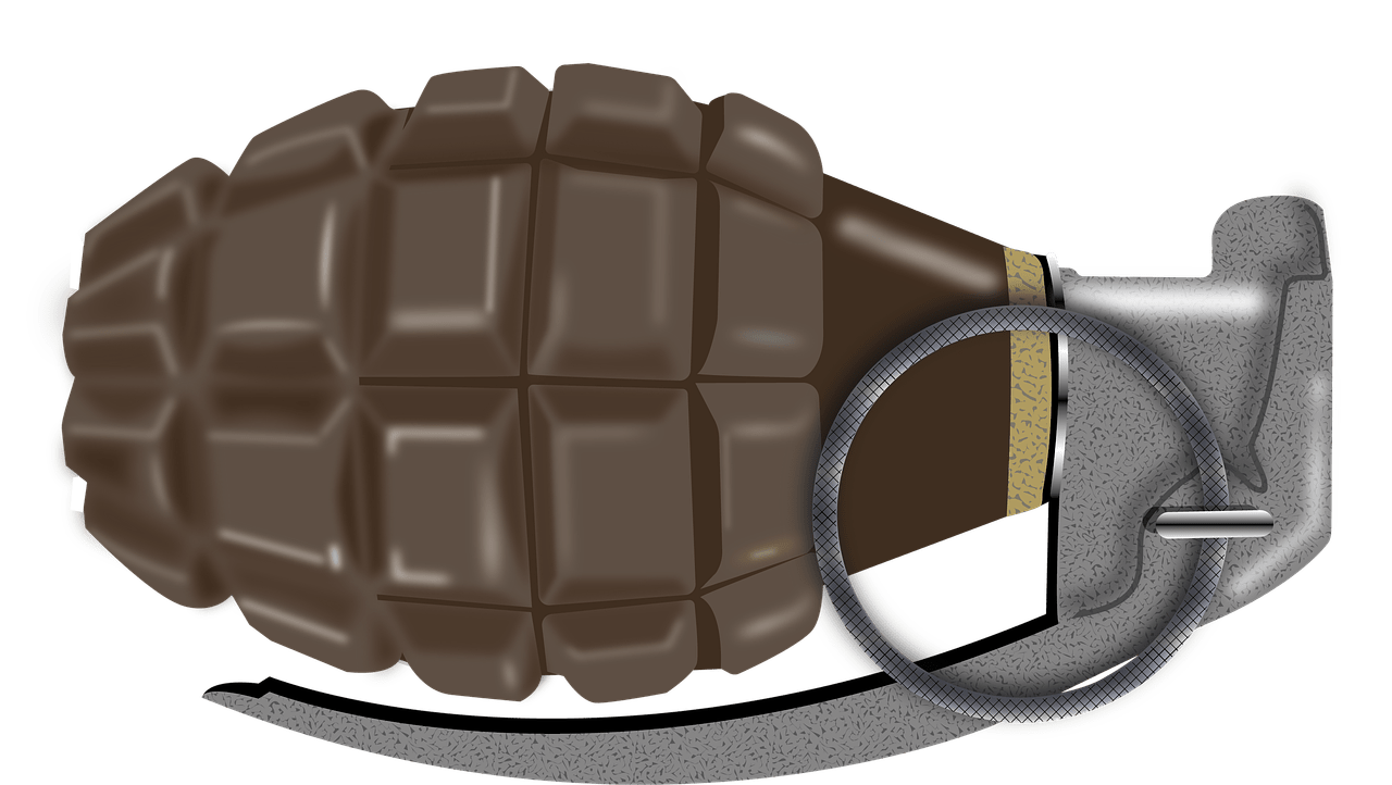 Handgranaat in woning