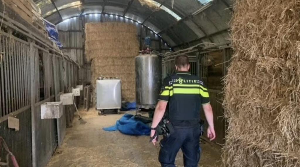 Onderdelen drugslab in Heijningen