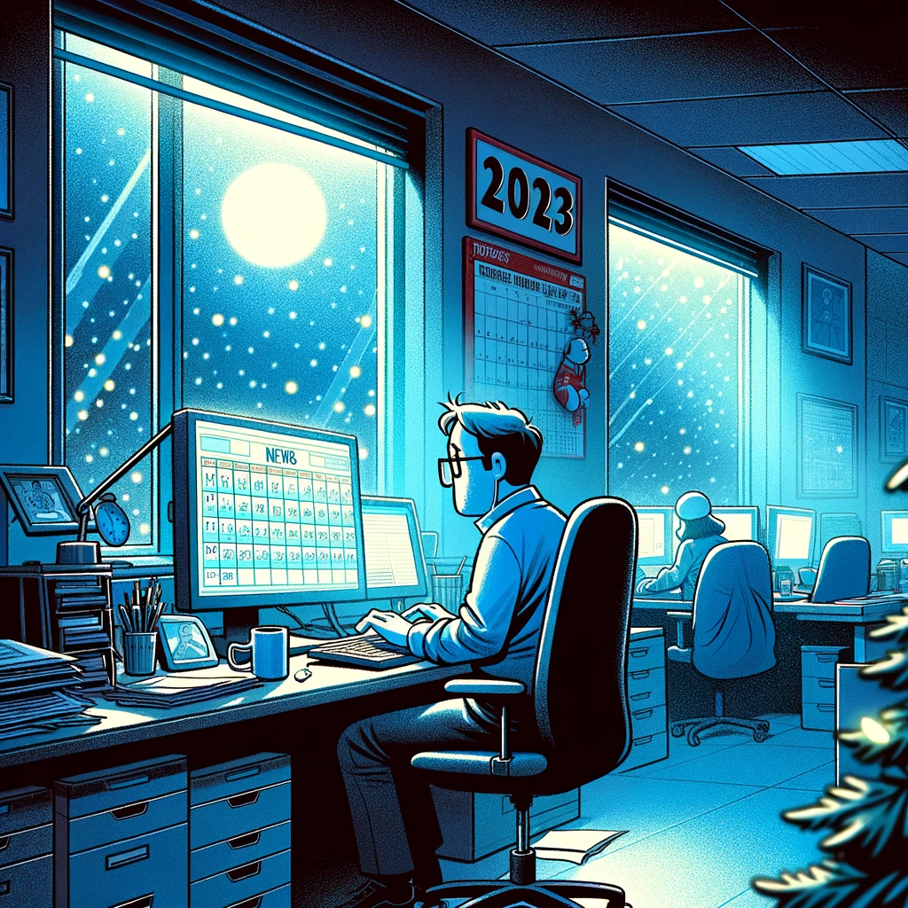 Redactie tijdens de Kerst 2023