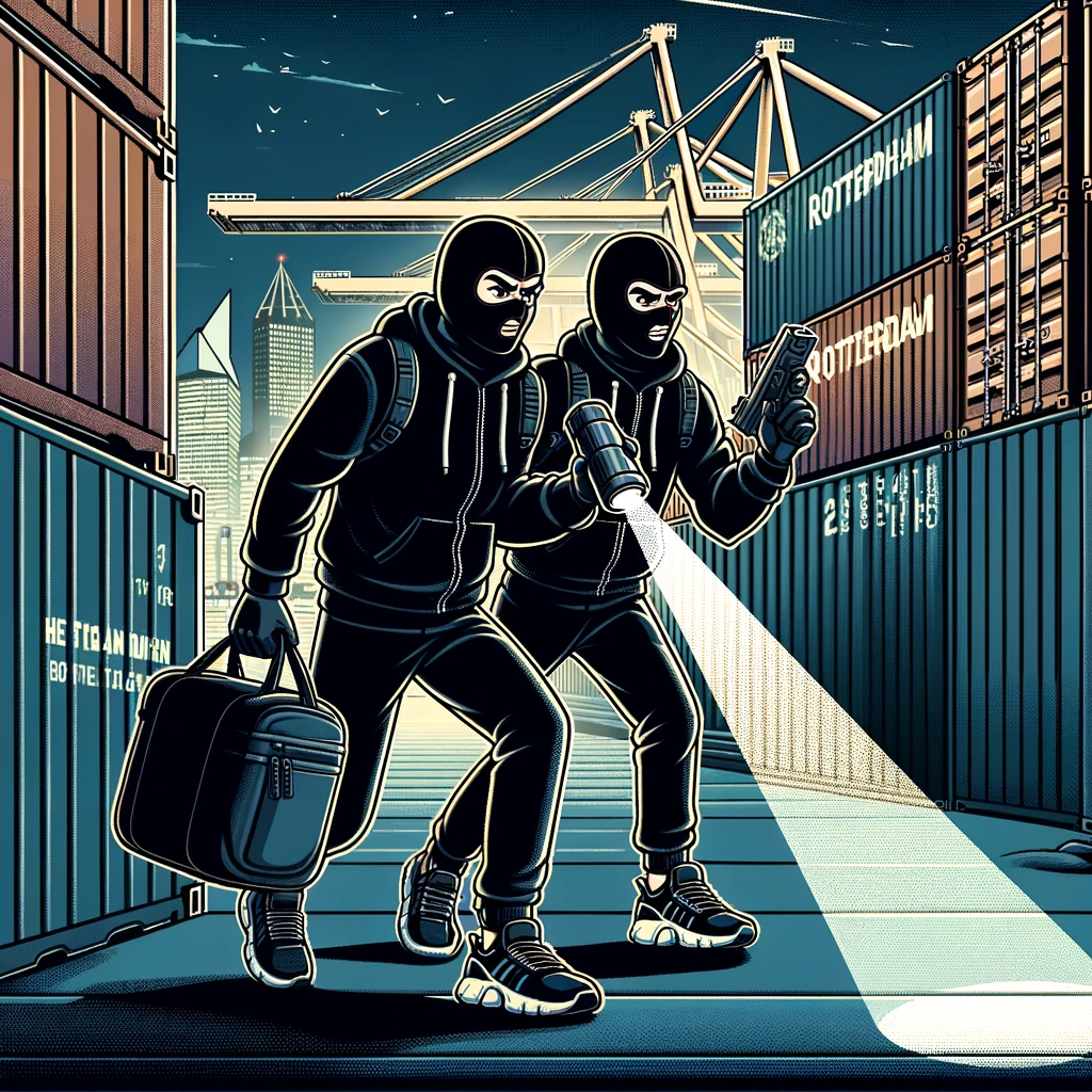 Uithalers gepakt in de haven van Rotterdam