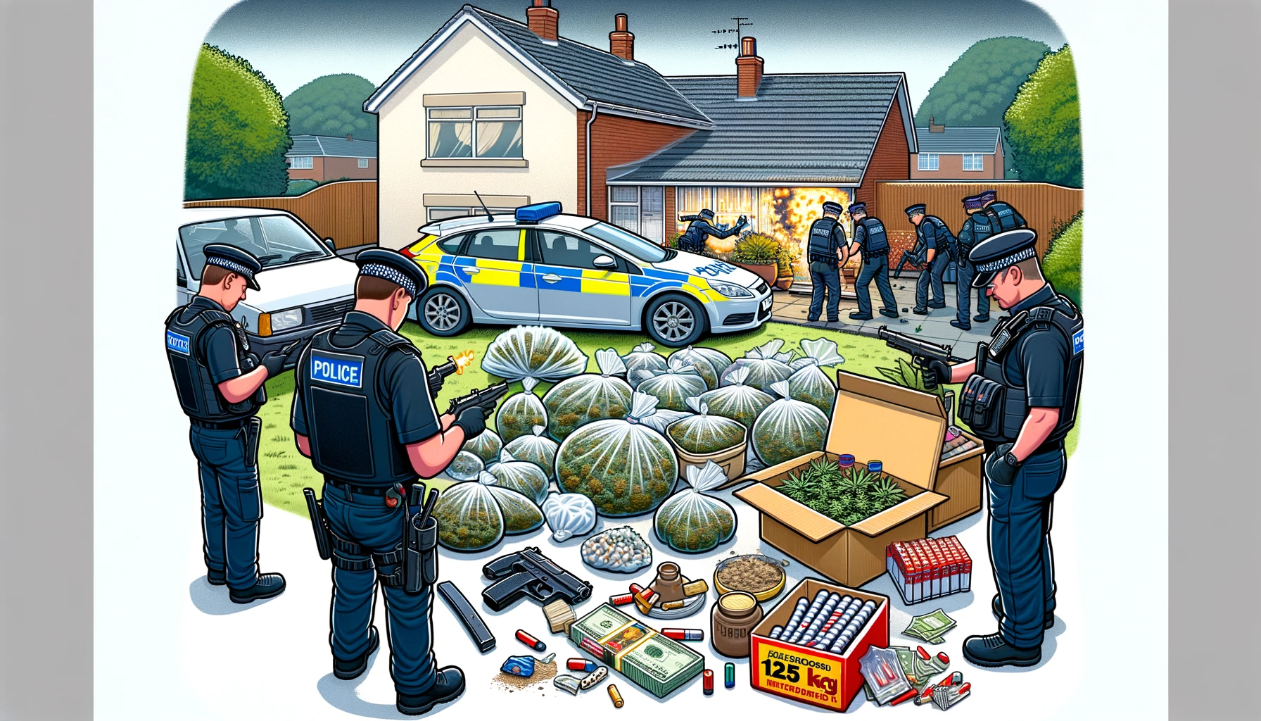 Vuurwerk, cash en drugs in beslag genomen