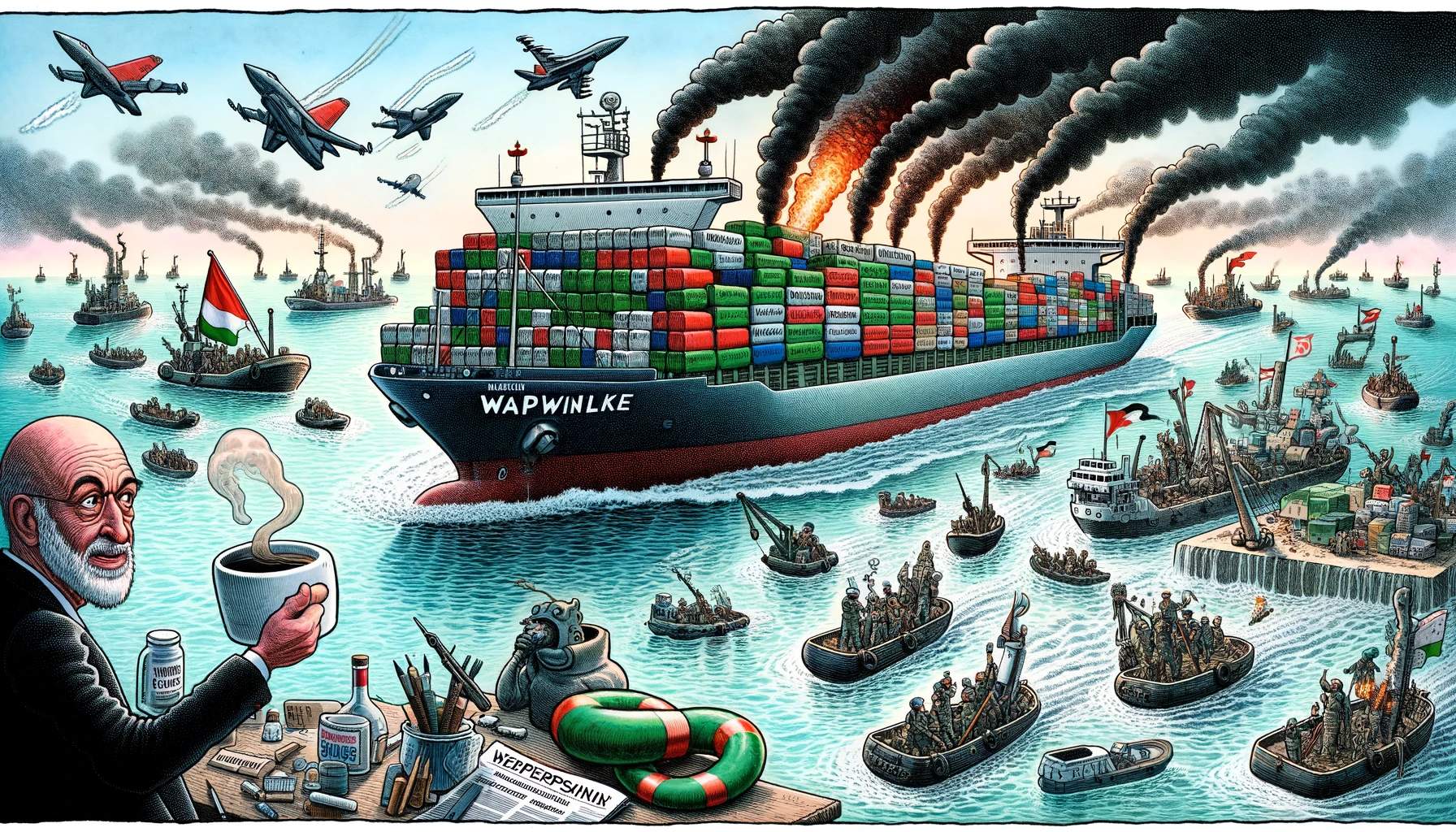 Rebellen veroorzaken problemen op de handelsroute in de Rode Zee