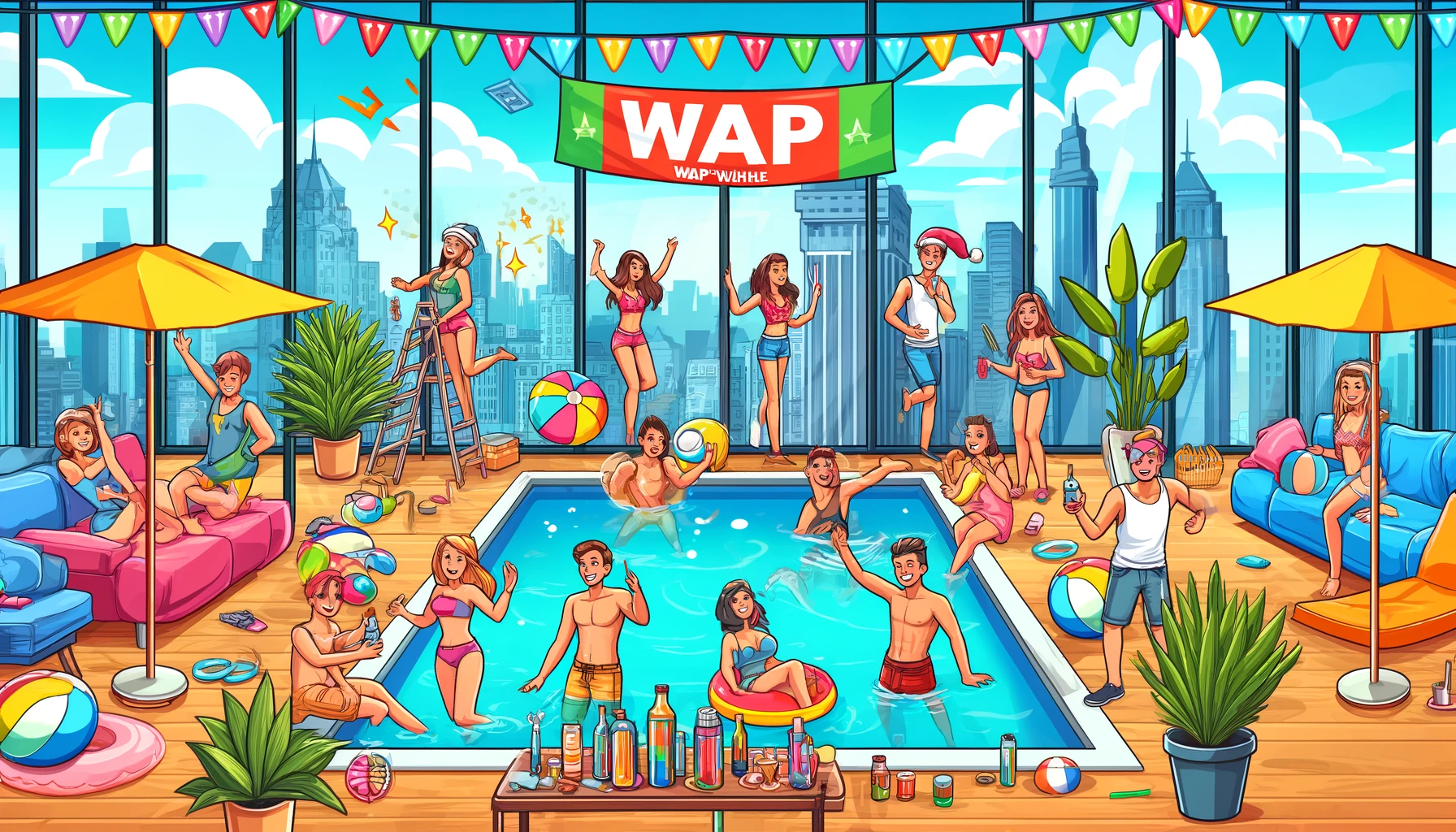 Wap in een penthouse