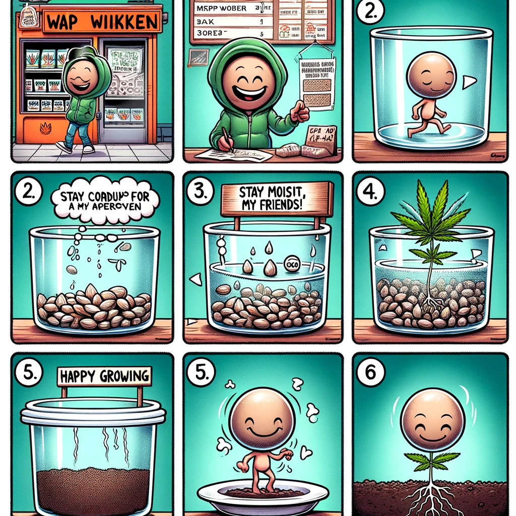 Wietzaadjes ontkiemen