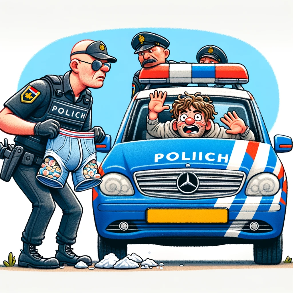 Drugs in onderbroek