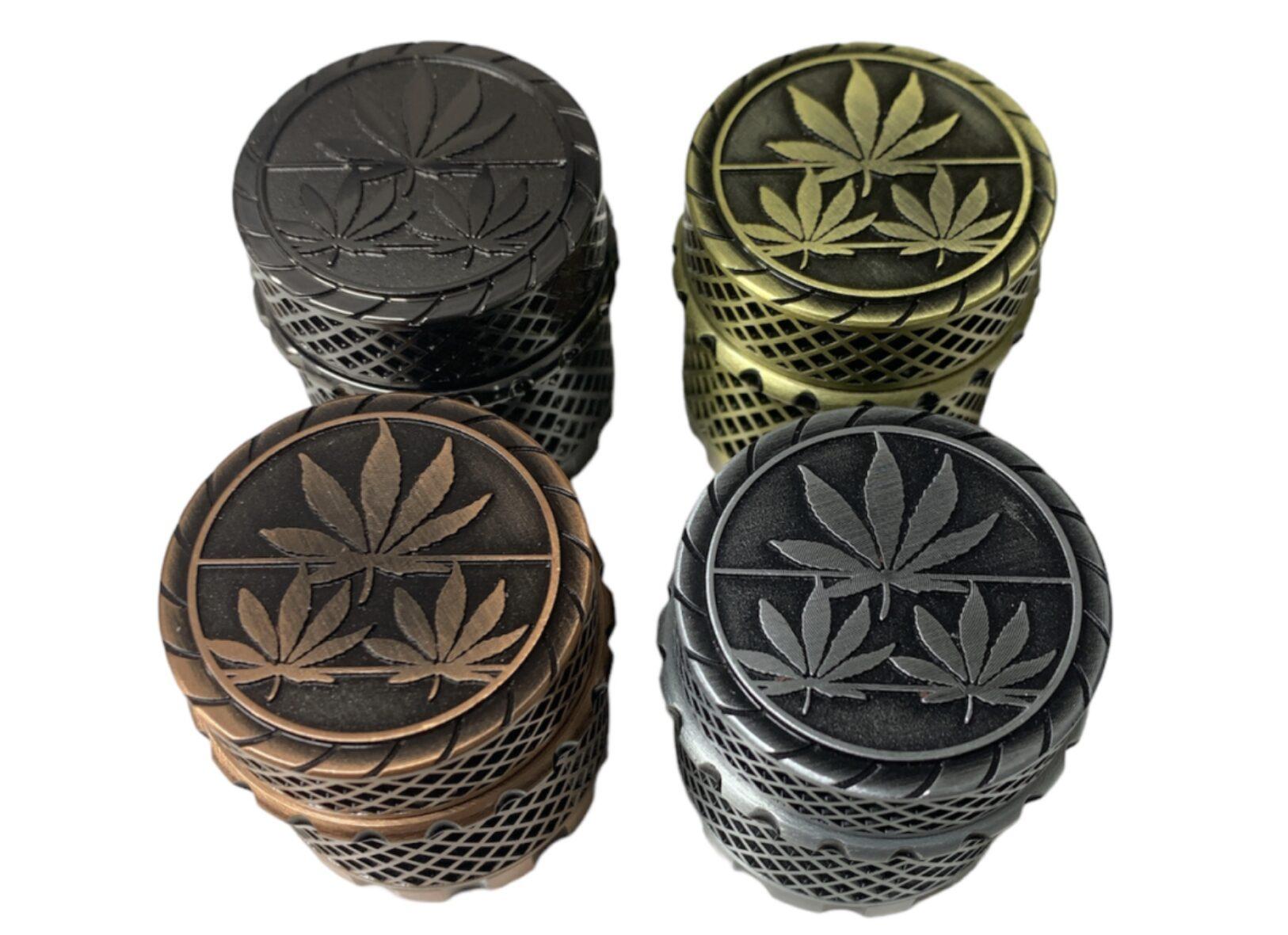 Cannabis wietgrinder, 45 mm en 4 delig