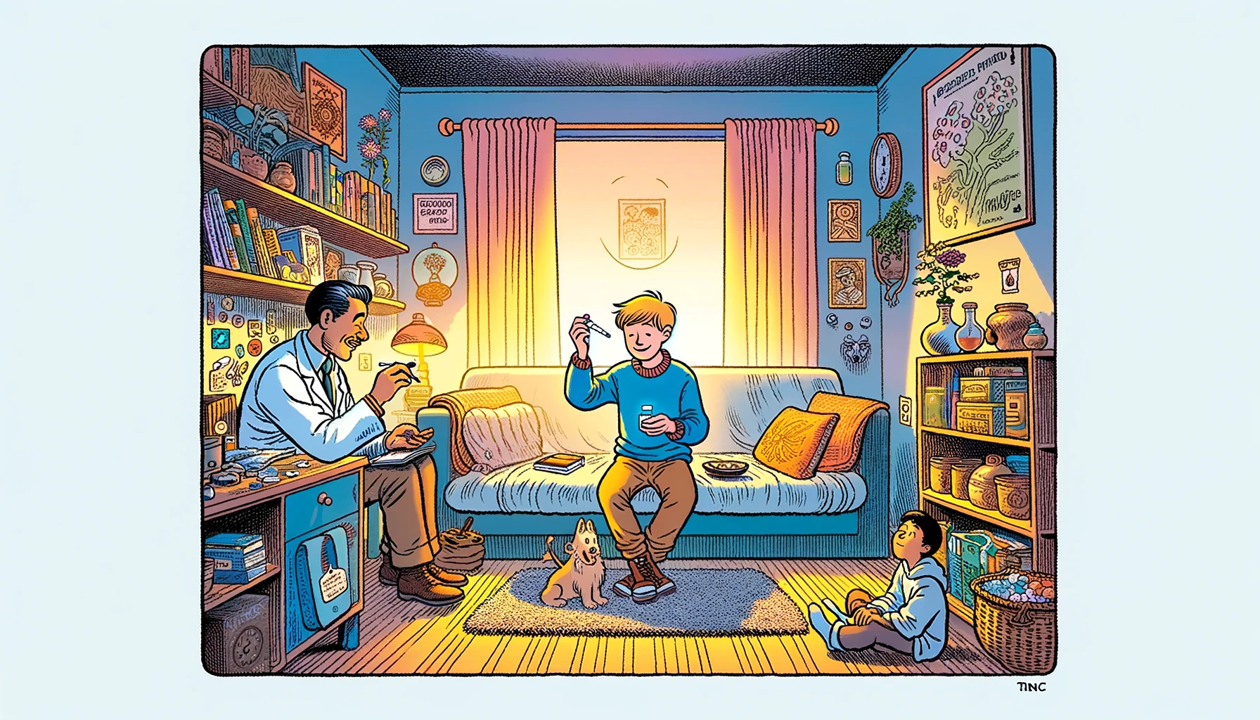 Wappen met psychedelica