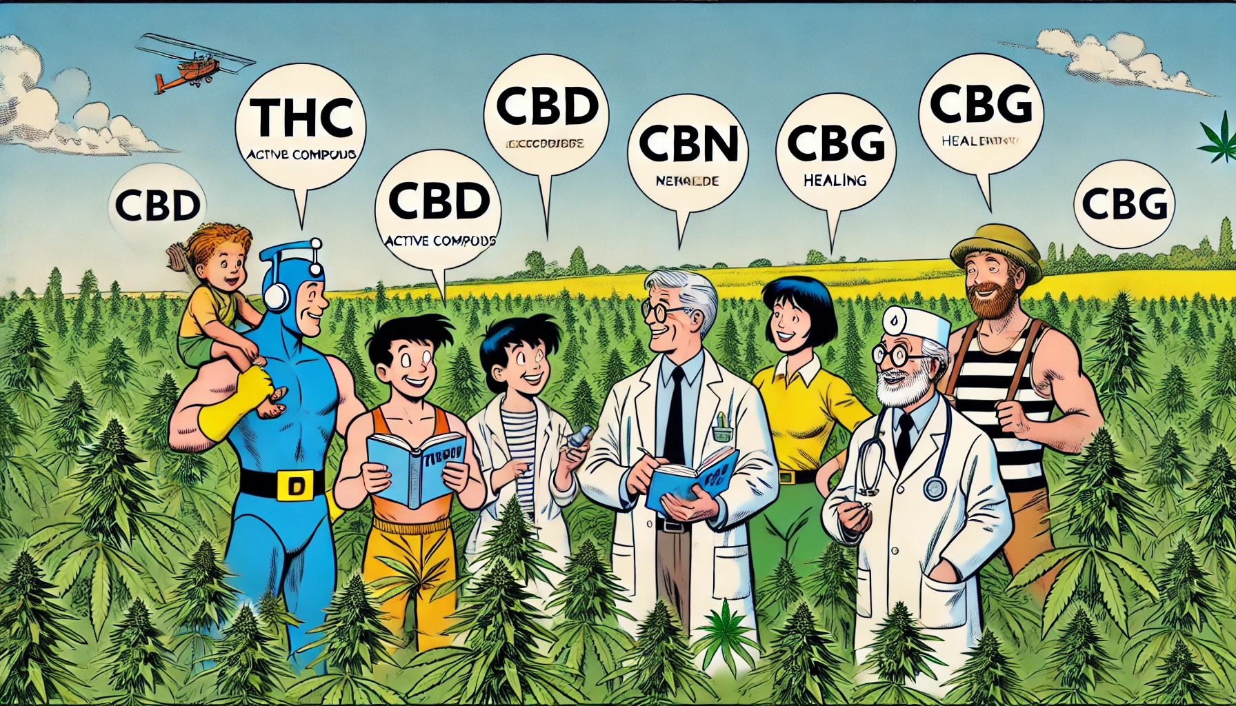 Werkzame stoffen in een cannabis plant