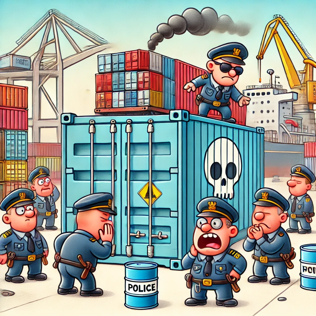 Zeecontainer met MDMA