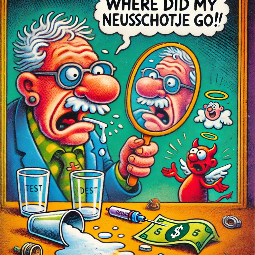 Da's pech, neusschotje weg