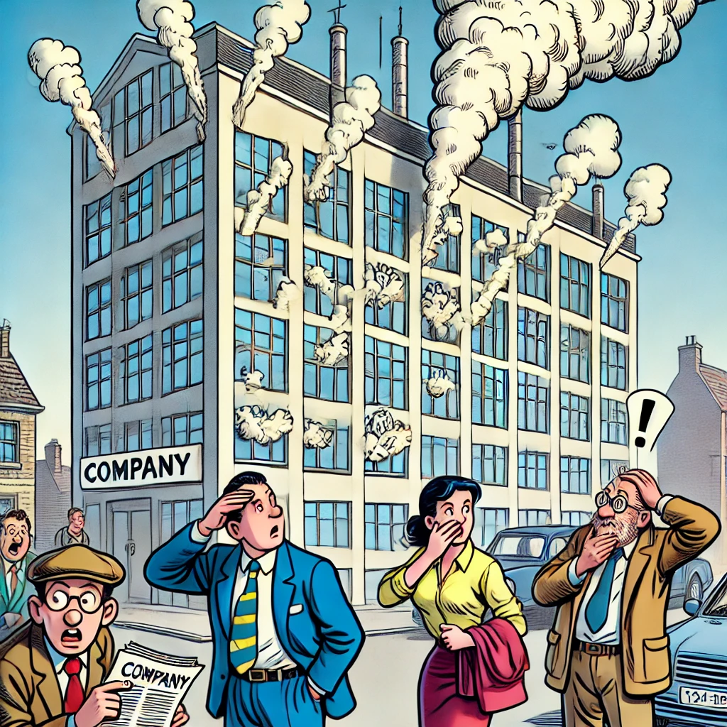 Vreemde luchtjes uit bedrijfspand