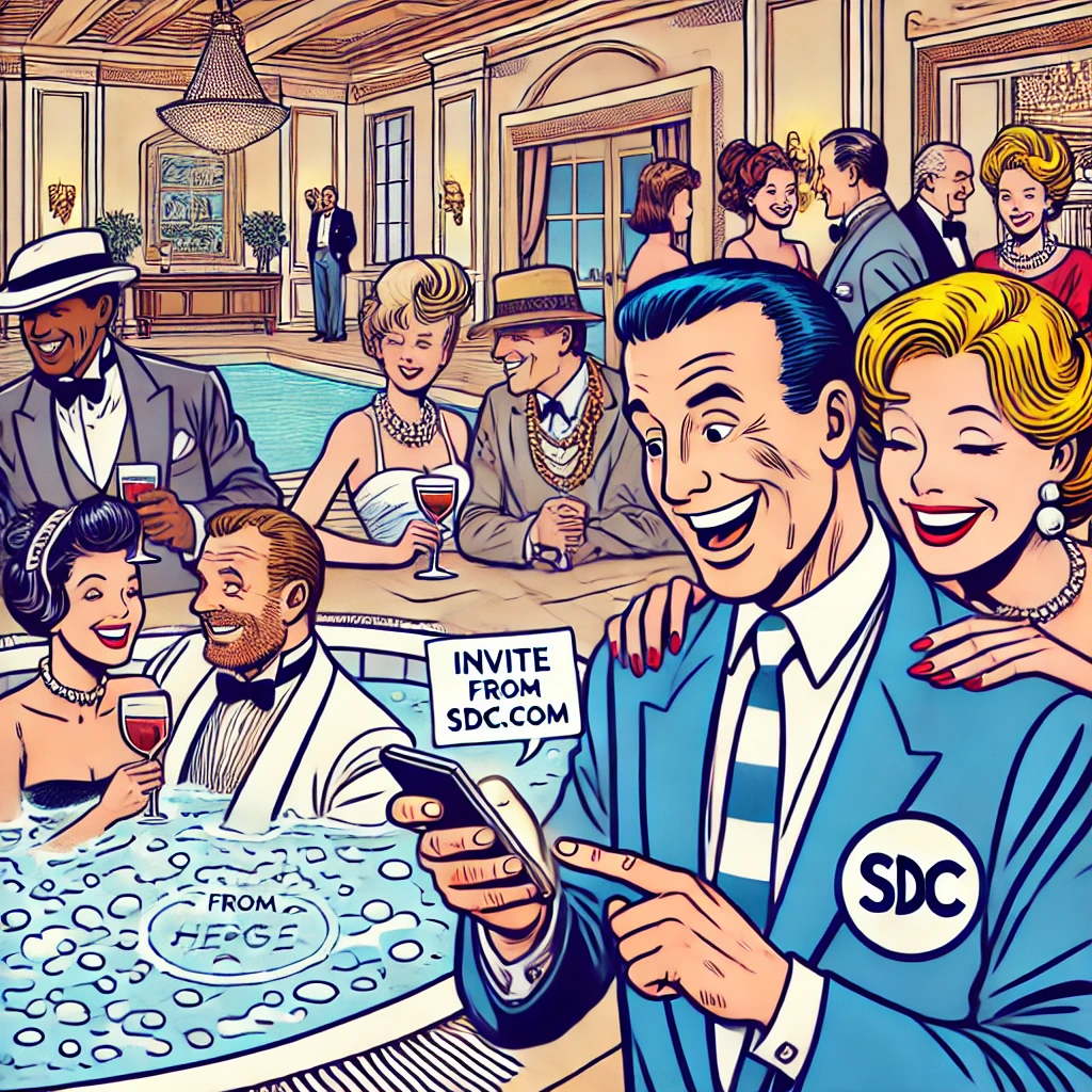 Wapfeestje in een hotel