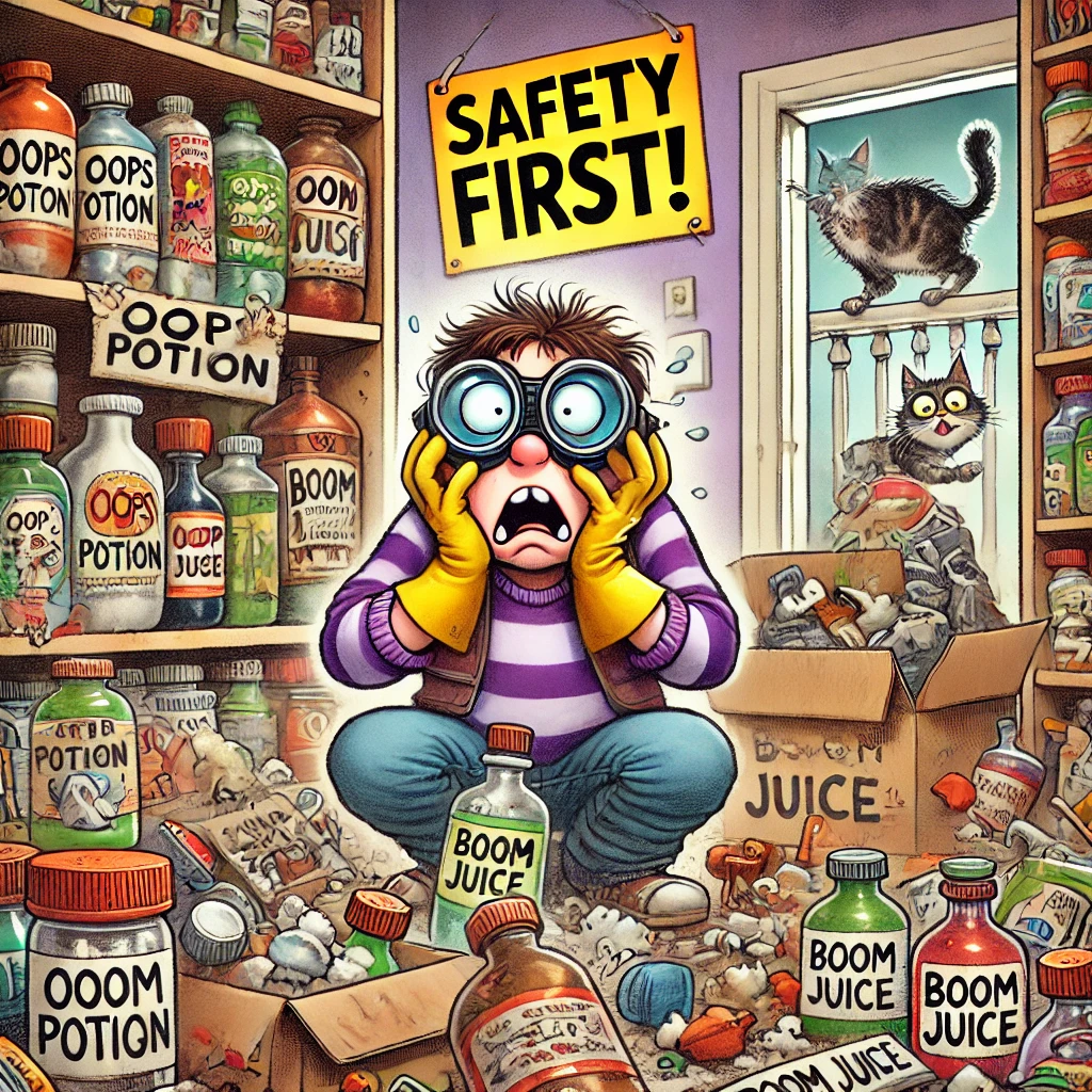 chemicaliën opslaan thuis