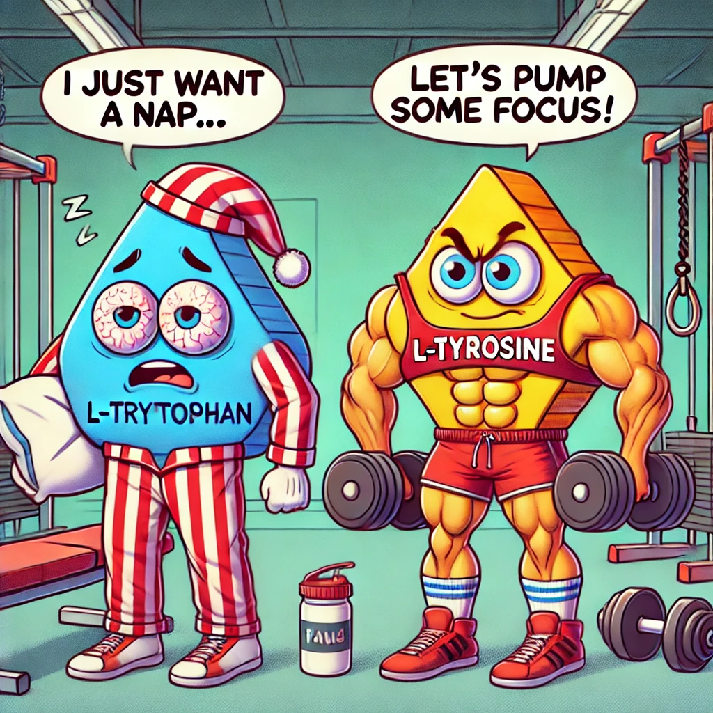 Tyrosine vs Tryptofaan