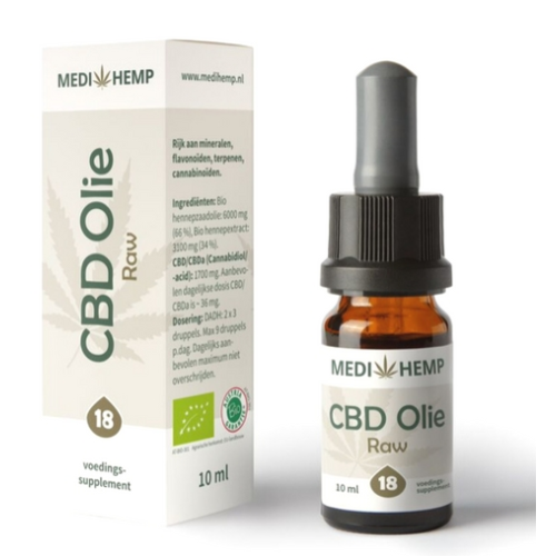 CBD olie 18% raw, MediHemp