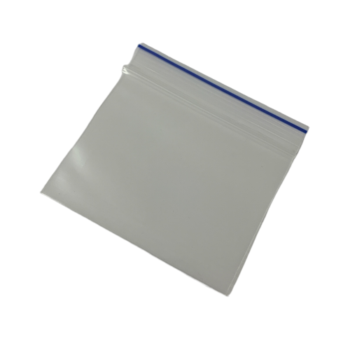 Gripzakje extra sterk met blauwe lijn. 80 x 60 mm