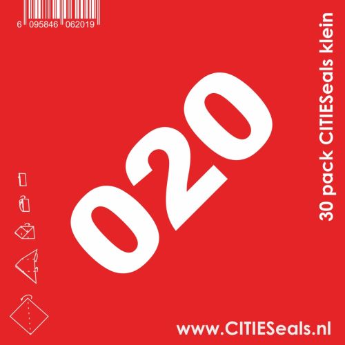 Seals Amsterdam klein 30 stuks