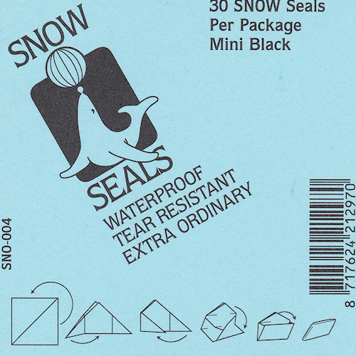 Snow Seals zwart klein [30x]