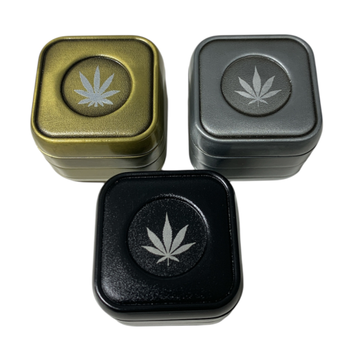 Grinder cannabis vierkant 48mm - 4 delig