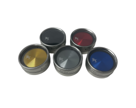 Grinder black leaf - 2 delig - 40mm