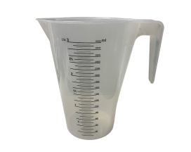 Maatbeker met handvat en maataanduiding