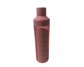 Drinkfles Yos 375 ml met geïntegreerde 4 vaks medicijndoos