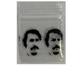 Mini gripzakjes Pablo Escobar 35 x 35 mm, verpakt per 100