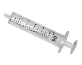 Spuitje tweedelig 10ml zonder naald